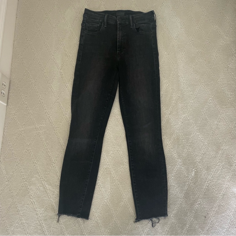 MOTHER Women's Dark Gray Skinny Jeans